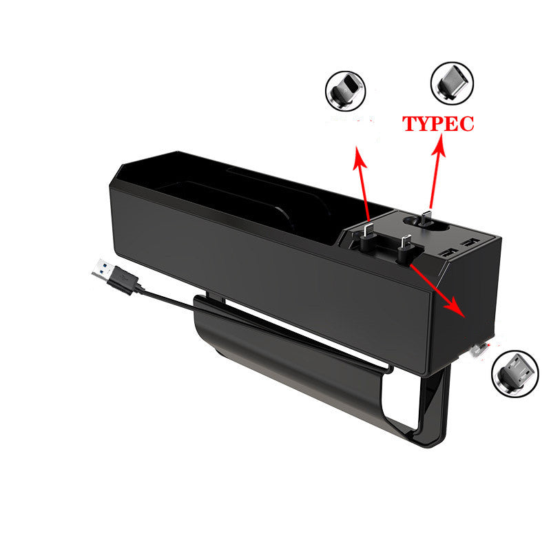 USB Multi-function Storage Car Seat Clip Storage Box