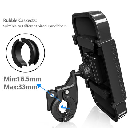 Bicycle Mobile Phone Holder Rearview Mirror Waterproof Electric Car Motorcycle Mobile Phone Holder