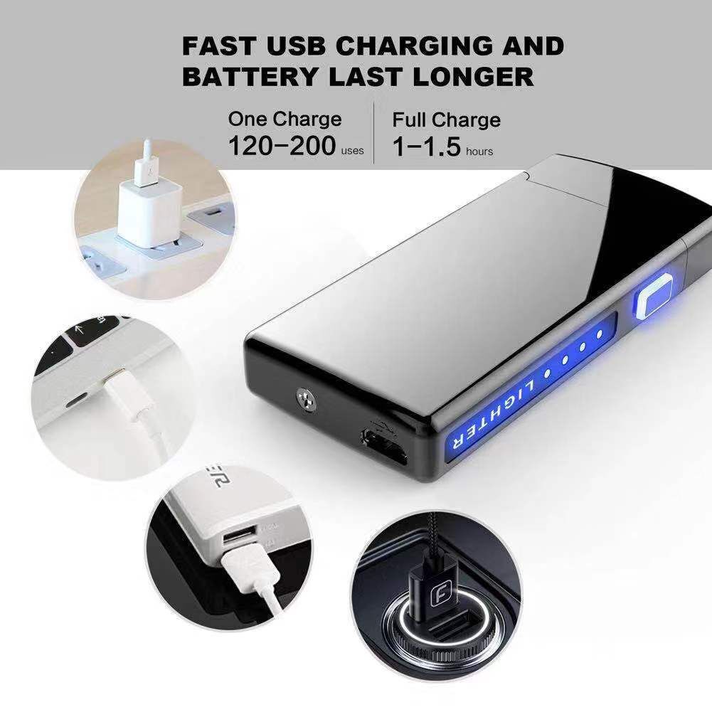 USB charging button lighter