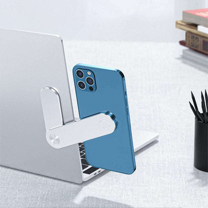 Laptop Phone Holder, Adjustable Laptop Side Mount Clip, Magnetic Laptop Monitor Mount.